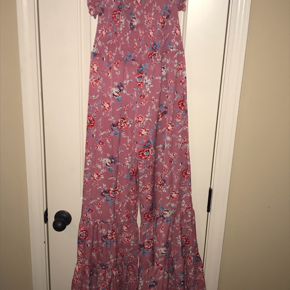 Umgee Flare Leg Jumpsuit. NEW